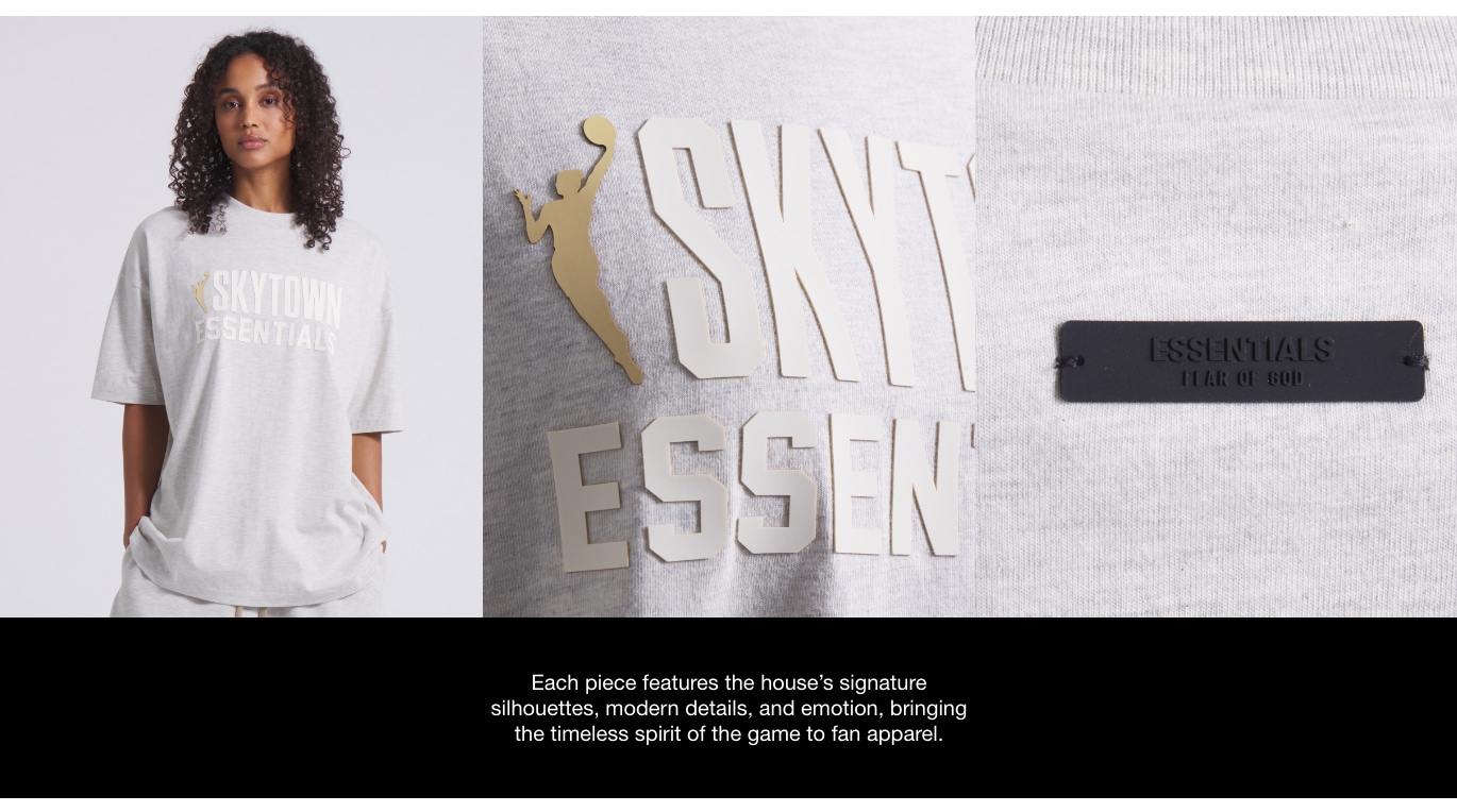Fear of God x NBA! Shop the first drop now! Each piece features the house's signature silhouettes, modern details, and emotion, bringing the timeless spirit of the game to fan apparel.